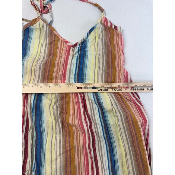Prana Striped Sleeveless Summer Dress S Beachy Fernie Oversized Boho Coverup - Picture 5 of 16